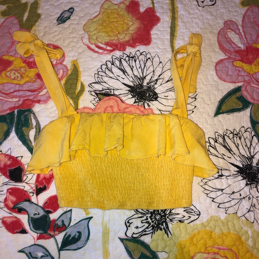 Sabo Skirt cropped yellow top